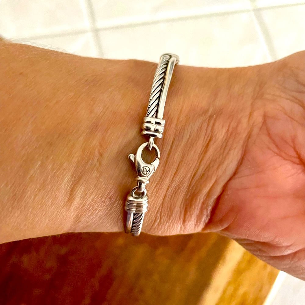 DAVID YURMAN Diamond Crossover Cable Bracelet